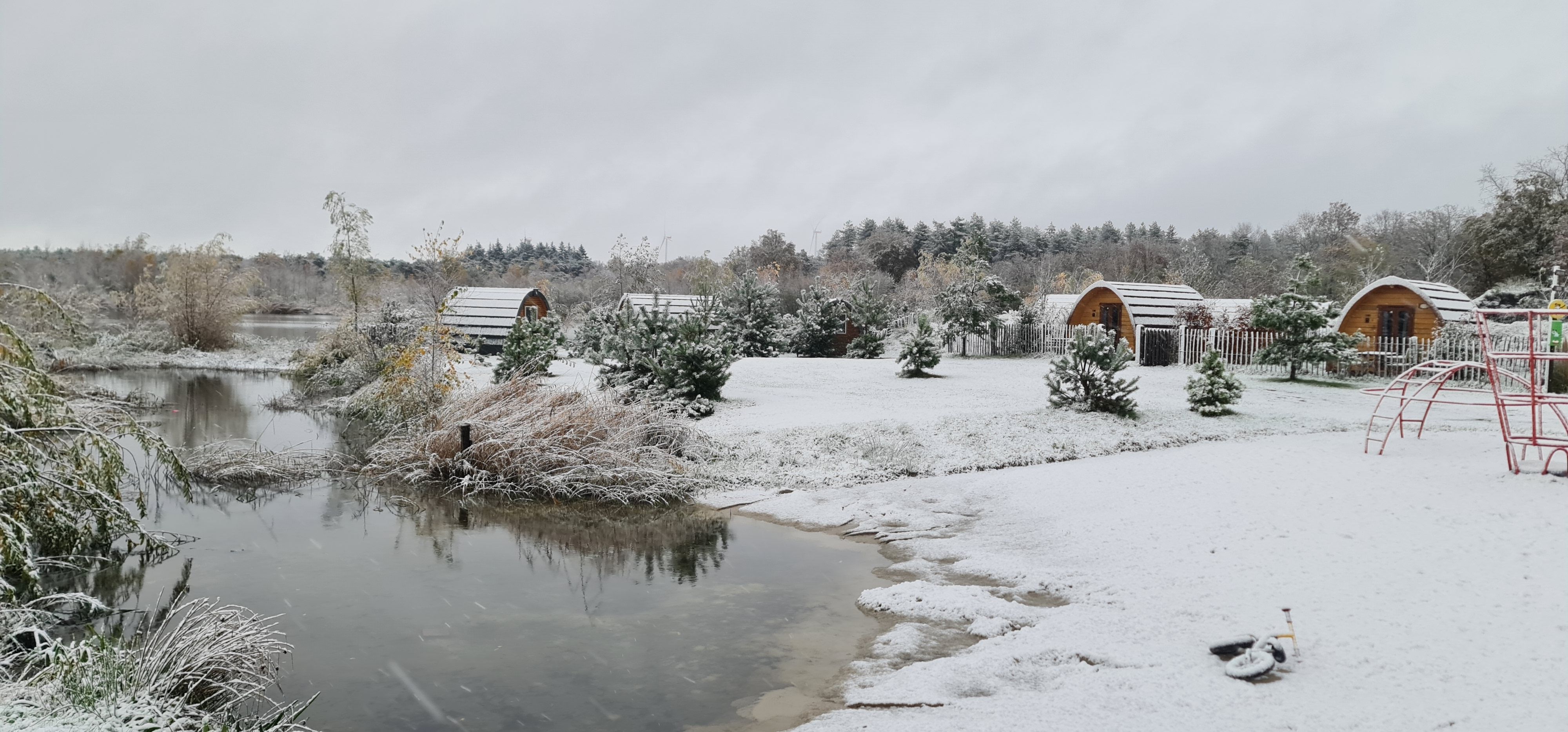 Middenterrein sneeuw